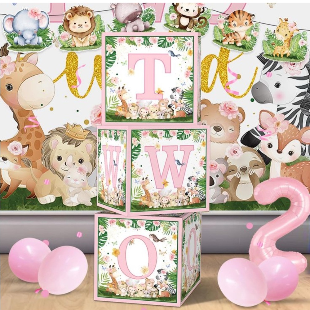 Two Wild Birthday Boxes decoration - Picture 2 of 3